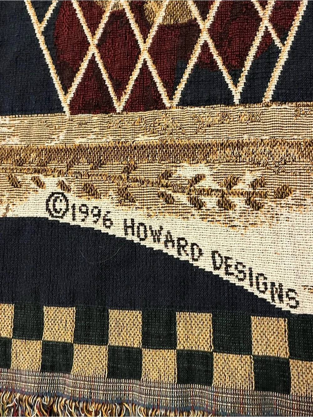Vintage holiday tapestry